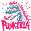 Punkzilla lustige Punkrock-Dinosaurier-Monsterkunst