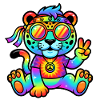 Psychedelic Hippie Jaguar