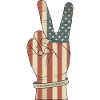 Semiquincentennial Peace Hand USA