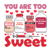 Too Sweet Insulin Bottles Illustration