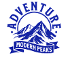 Modern Mountain Adventure Peaks Logo
