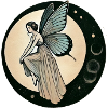 Moonlit Fairy on a Crescent Moon