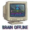 Brain Offline Retro Monitor