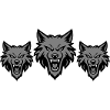 Meute d’équipe de loups