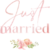 Just Married Floral Rosée