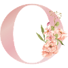 C-Blütenpastellmonogramm