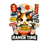 Ramen Time Cat Kawaii Bowl