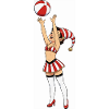 Leprechaun-Mädchen mit Ball