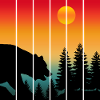 BEAR WILDLIFE SUNSET NATURE