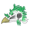 Kristallschädel - Vogel (von Leni Riosa)