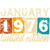 Limited Edition January 1976 Birthday Gift