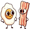 Egg and Bacon: Breakfast Friends