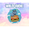 Wild Ride Hippo Burger Patch