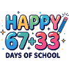 Happy 100 Days School Mathematik-Gleichung