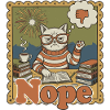 Nein Katze: Retro Nerd Schreibtischkunst