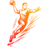 In a nutshell, men's handball