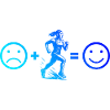Iconic running motif