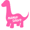 Nanasaur Pink Dinosaur Grandma Family
