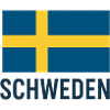 Swedish flag with yellow cross