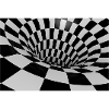 Black and White Tile Tunnel