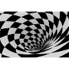 Hypnotic Black and White Spiral