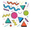 Neon Geometry: Bright Shapes
