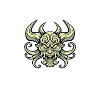 Demonic Skull with Horns