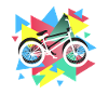BMX Biking Geometric