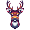 Deer Head Cool Cute