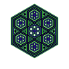 Yoga Meditation Dancing Kaleidoscope Hexagon Pattern