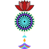 Blühender Mandala Hänger