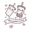 Parfait Mélange Bubble Tea Kawaii