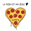 Coeur pizza Valentins