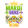 Mardi Gras King Mask Splendor