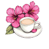Hibiscus Coffee Mug Impression