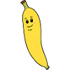 Banana Mascotte Fruchtfigur