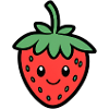 Kawaii Strawberry Smile Design