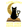 Romantic Moon Book Cat
