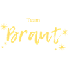 Team Brant Gold Script Stars