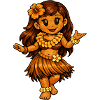 Hula Dancer Hawaiian Style