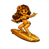 Surfer Hawaiian style