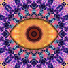 Kaleidoscopic eye mandala