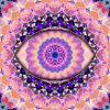 Kaleidoscopic eye mandala