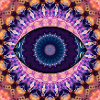 Kaleidoscopic eye mandala