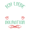 Ich liebe Dalmatian Engel