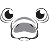 Costume da Animale Marino con Faccia di Lamantini Carino