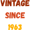 Anniversaire 1963 - Millésime depuis 1963
