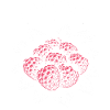 Raspberries Illustration Pink Print