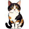Chaton Portrait de Chat Calico