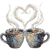 Coffee date Valentine embroidered look (printed)